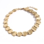 Danon Jewelry Hammered 24K Gold-Plated Circles Necklace - 1