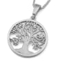 14K Gold Round Tree of Life Pendant Necklace - 6