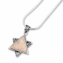 Two-Sided Jerusalem Stone Star of David Necklace - 2