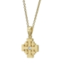 Yaniv Fine Jewelry 18K Gold Jerusalem Cross Pendant With White Diamond (Variety of Colors) - 2