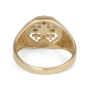 Anbinder 14K Yellow Gold Unisex Jerusalem Cross Diamond Ring - 5