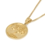 14K Gold Tree of Life Medallion Pendant Necklace - 4