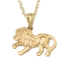14K Gold Lion of Judah Pendant Necklace (Choice of Yellow or White Gold) - 1