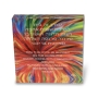 Jordana Klein Glass Cube Home Blessing With Swirling Multicolored Design (Hebrew-English) - 1