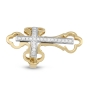 Anbinder Jewelry 14K Gold Long Latin Cross Ring for Women - 4