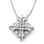 Anbinder Jewelry 14K White Gold Jerusalem Cross Diamond Necklace - 2