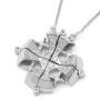 Anbinder Jewelry 14K Gold Jerusalem Cross Magnetic Diamond Necklace - 4