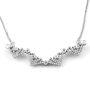 Anbinder Jewelry 14K White Gold Jerusalem Cross Necklace with Diamonds - 3
