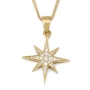 Anbinder Jewelry 14K Gold Women's Star of Bethlehem Pendant with Diamonds - Color Option - 3