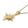 Anbinder Jewelry 14K Gold Women's Star of Bethlehem Pendant with Diamonds - Color Option - 4