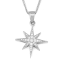 Anbinder Jewelry 14K Gold Women's Star of Bethlehem Pendant with Diamonds - Color Option - 2