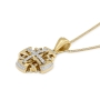 Anbinder Jewelry 14K Gold Jerusalem Cross Pendant with Diamonds - Color Option - 4