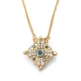 Anbinder Jewelry Women's 14K Gold Magnetic Jerusalem Cross Pendant with Diamonds - 6