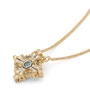 Anbinder Jewelry Women's 14K Gold Magnetic Jerusalem Cross Pendant with Diamonds - 7