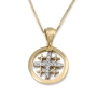 Anbinder Jewelry 14K Gold Spinning Jerusalem Cross Pendant with Diamonds - 4