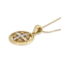 Anbinder Jewelry 14K Gold Spinning Jerusalem Cross Pendant with Diamonds - 5