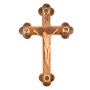 Olive Wood Crucifix With Treasures From The Holy Land - 2