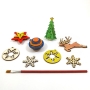 Self-Assembly Wooden Christmas Decorations Kit - 4