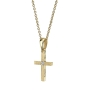 Yaniv Fine Jewelry 18K Gold Latin Cross Pendant With White Diamond (Variety of Colors) - 4