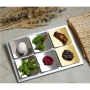 Laura Cowan Mixed Metals Seder Plate With Dunes Design - 4