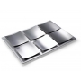 Laura Cowan Stainless Steel and Anodized Aluminum Seder Plate With Dunes Design - 2