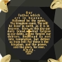 Swarovski Crystal Lord's Prayer Necklace Micro-Inscribed with 24K Gold - Anglican Traditional Version - 13