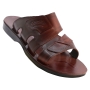 Ber Handmade Brown Leather Jesus Sandals - For Men - 1