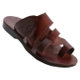 Jerobaal Handmade Men's Leather Jesus Sandals - Brown - 1