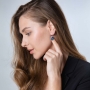 Marina Jewelry 925 Sterling Silver Teardrop Earrings with Eilat Stone - 3
