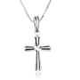 Marina Jewelry 925 Sterling Silver Cross Necklace with Dove of Peace - 1