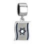 Marina Jewelry American and Israeli Flags Pendant Charm - 3