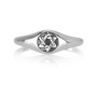 Marina Jewelry Sterling Silver Ring with Interlocking Star of David - 5