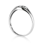 Marina Jewelry Sterling Silver Ring with Interlocking Star of David - 6