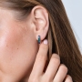 Marina Jewelry Sterling Silver Stylish Eilat Stone Earrings with English Lock - 3