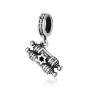 Marina Jewelry Sterling Silver Torah Hanging Charm with Star of David - 1