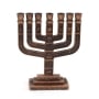 Metal Seven-Branch Menorah with Tribes of Israel - 9