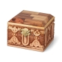 Medium Olive Wood Jewelry Box - 1