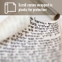 4.7” / 12 cm Sefardi Style Traditional Mezuzah Parchment Scroll - 6