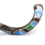 Hand Painted Kudu Shofar Horn with Six Days of Creation Design  - 3