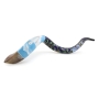 Hand Painted Kudu Shofar Horn with Dove of Peace  - 5
