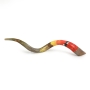 Hand Painted Kudu Shofar Horn with Eagle at Sunset - 1