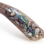 Hand Painted Kudu Shofar Horn with Peacock and Pomegranate Design - 2