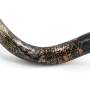 Hand Painted Kudu Shofar Horn with Old City of Jerusalem in Copper and Gold  - 2