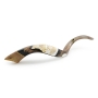 Hand Painted Kudu Shofar Horn with Holy Temple and Tablets of the Law - 3