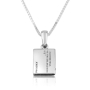 Marina Jewelry Sterling Silver Holy Bible Charm Necklace with Prayer - 2