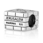 Marina Jewelry Sterling Silver, Onyx, and Cubic Zirconia Jerusalem Cross Box Bead Charm - 2