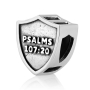 Marina Jewelry Sterling Silver Shield Bead Charm with Prayer - 2
