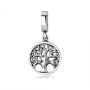 Marina Jewelry Sterling Silver Circular Cutout Tree of Life Pendant Charm - 3
