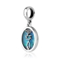 Marina Jewelry Double Sided Grafted-In Pendant Charm with Opal - 1