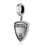 Marina Jewelry Sterling Silver Double-Sided Shield Pendant Charm with Prayer - 2